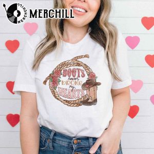 Boots Nerver Broke My Hearts Sweashirt Western Valentines Day Gift 4