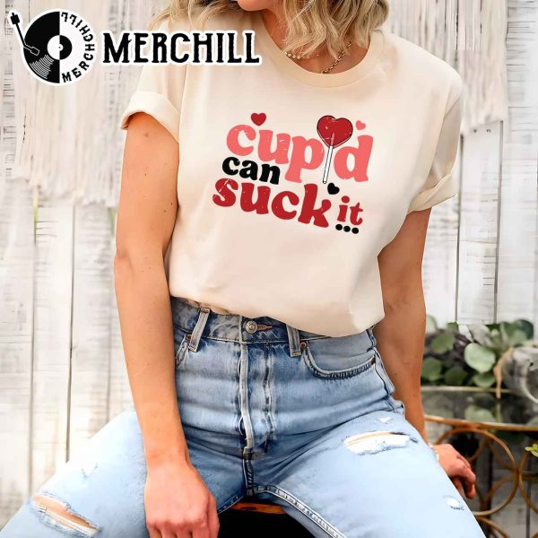 Cupid Can Suck It Sweatshirt Disneyland Valentines Day Gift