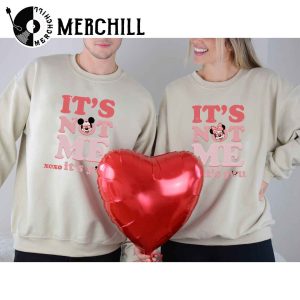 Cute Disney Mickey Sweatshirt Its Not Me Its You Mickey Minnie 2