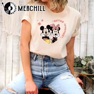 Cute Mickey and Minnie Shirt Valentines Day Gift for Couple 2