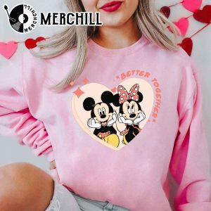 Cute Mickey and Minnie Shirt Valentines Day Gift for Couple 3