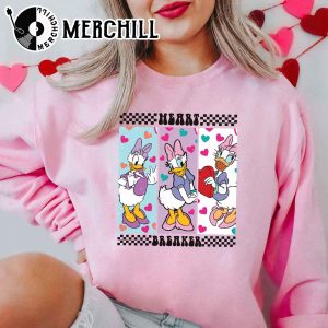 Disney Donald Duck Heart Breaker Shirt Disney Valentines Day Gift 4