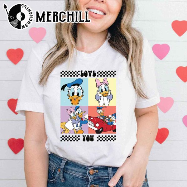 Disney Donald Duck Valentine Shirt Disney Valentines Day Gift