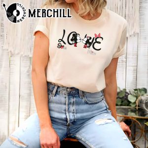 Disney Mickey Minnie Love Valentine Sweatshirt Kiss Love Valentine Shirt 3