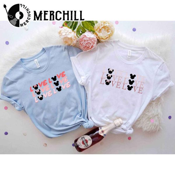 Disney Mickey Minnie Love Valentine Sweatshirt Valentine Matching Sweater