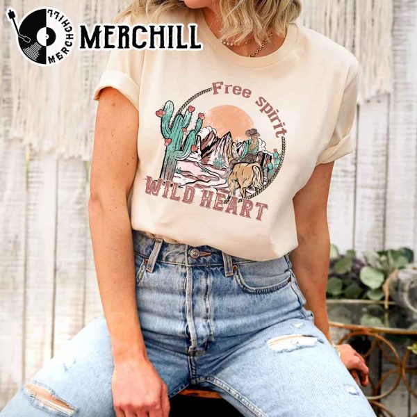 Free Spirit Wild Heart Shirt Valentines Day Gift for Women