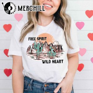 Free Spirit Wild Heart Sweatshirt Valentines Day Gift for Women 3
