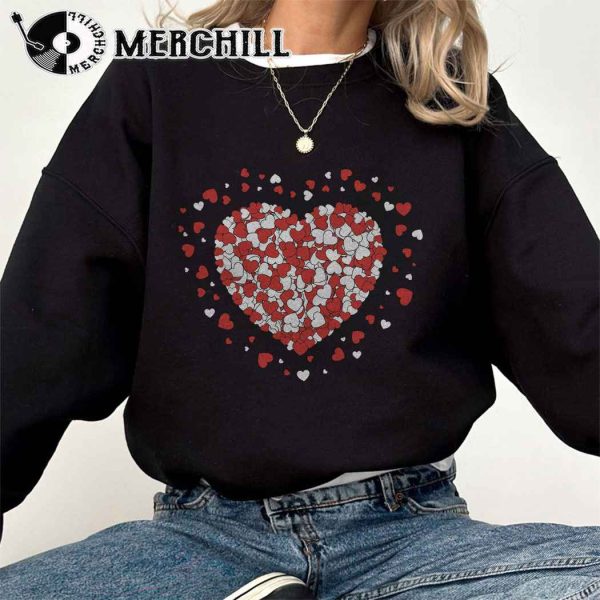 Heart Full of Hearts Sweatshirt Retro Valentines Day Gift