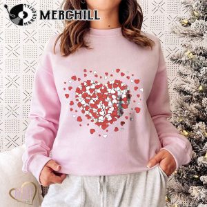 Heart Full of Hearts Sweatshirt Retro Valentines Day Gift 3