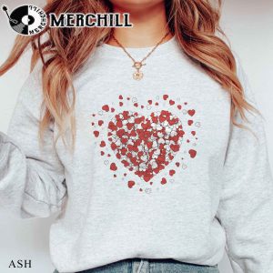 Heart Full of Hearts Sweatshirt Retro Valentines Day Gift 4