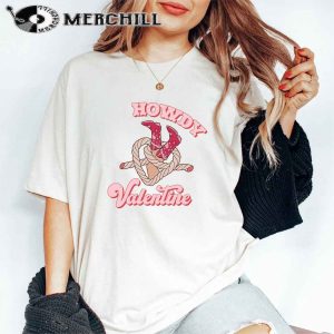 Howdy Valentine Shirt Cowboy Valentines Day Sweatshirt 2