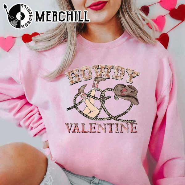 Howdy Valentine Shirt Western Valentine Tee Valentine’s Day Gift For Women