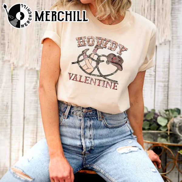 Howdy Valentine Shirt Western Valentine Tee Valentine’s Day Gift For Women