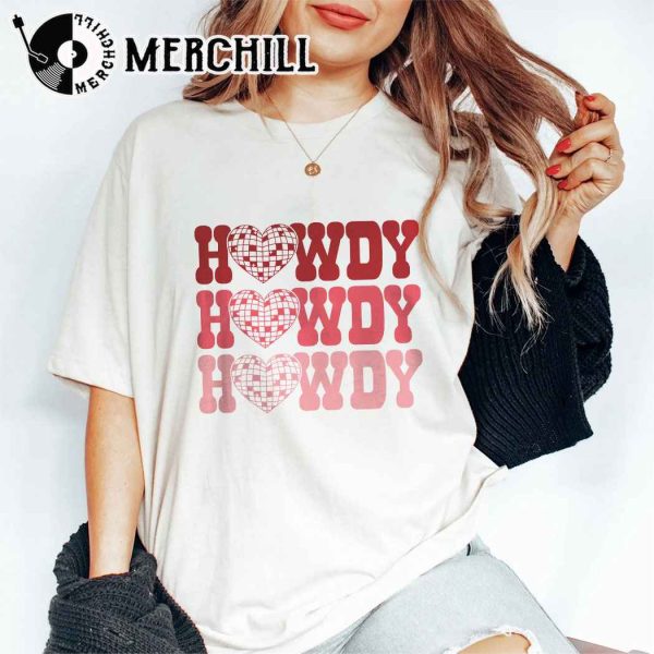 Howdy Valentine Western Sweatshirt Retro Valentine Shirt