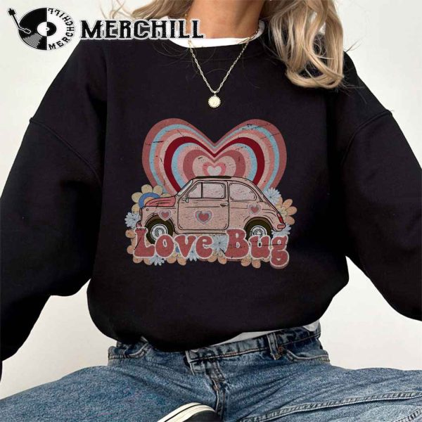 Love Bug Sweatshirt Retro Valentines Day Gift