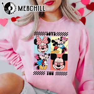 Love Is You Disney Shirt Mickey and Minnie Valentine Sweatshirt 4