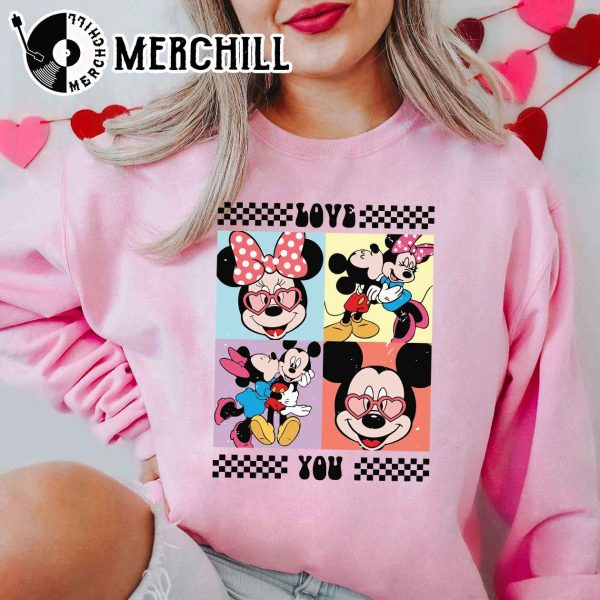 Love Is You Disney Shirt Mickey and Minnie Valentine Sweatshirt