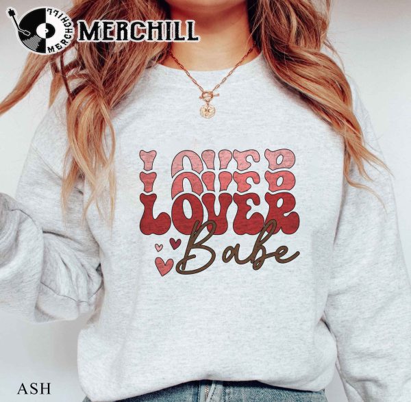 Lover Babe Shirt Retro Valentines Day Gift