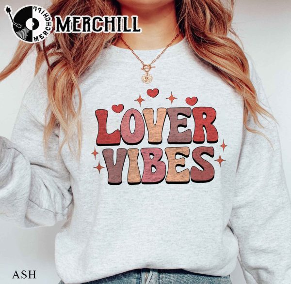 Lover Vibes Shirt Retro Valentines Day Gift