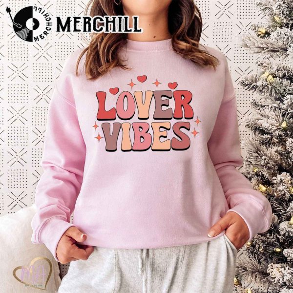 Lover Vibes Shirt Retro Valentines Day Gift