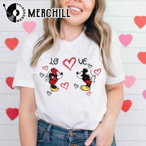 Mickey And Minnie Valentines Shirt Disneyland Valentines Day Gift 2