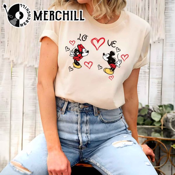 Mickey And Minnie Valentines Shirt Disneyland Valentines Day Gift