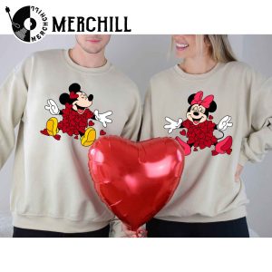 Mickey Heart Minnie Heart Shirt Valentine Matching Sweater 2