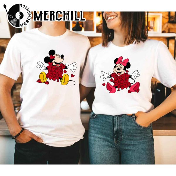 Mickey Heart Minnie Heart Shirt Valentine Matching Sweater