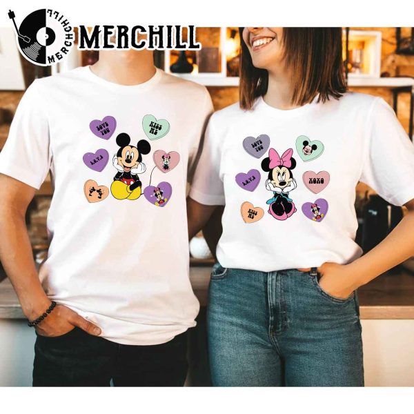 Mickey Minnie Valentine Shirt Disney Valentines Day Gift