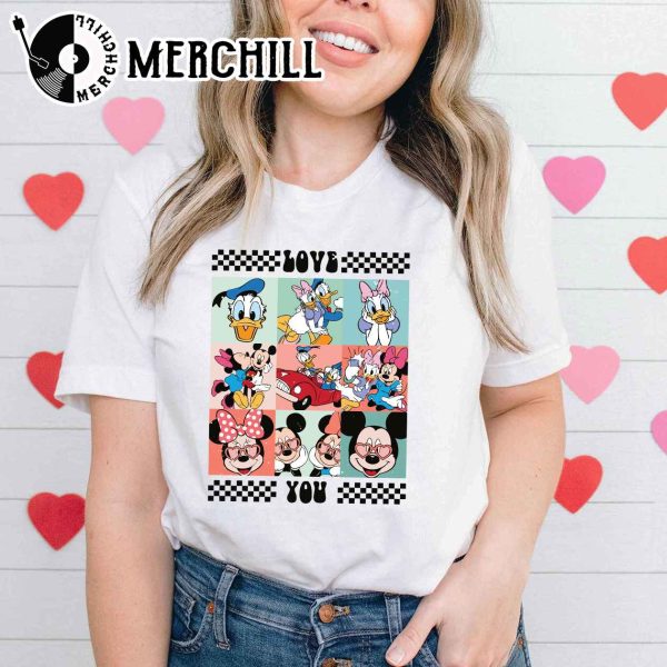 Mickey and Friends Valentine Shirt Disney Happy Valentine’s Day Gift