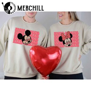 Mickey and Minnie Sweatshirt Disney Valentine Couple Trip Shirt 2