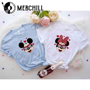 Valentines Day Mickey and Minnie Sweatshirt Disney Couple Trip Shirt