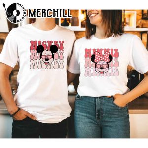 Vintage Mickey and Minnie Sweatshirt Disney Valentines Day Gift 3