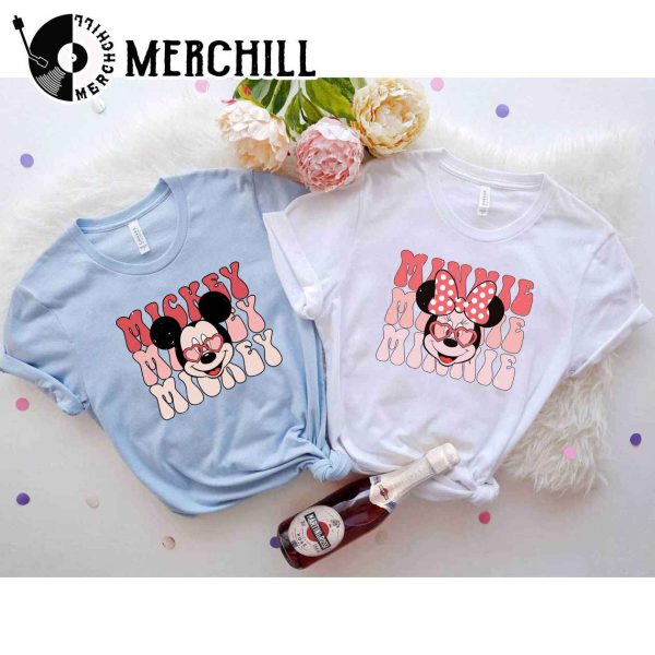 Vintage Mickey and Minnie Sweatshirt Disney Valentines Day Gift