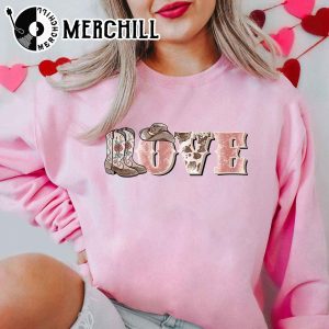 Western Valentine Love Shirt Cowboy Rodeo Gift 3