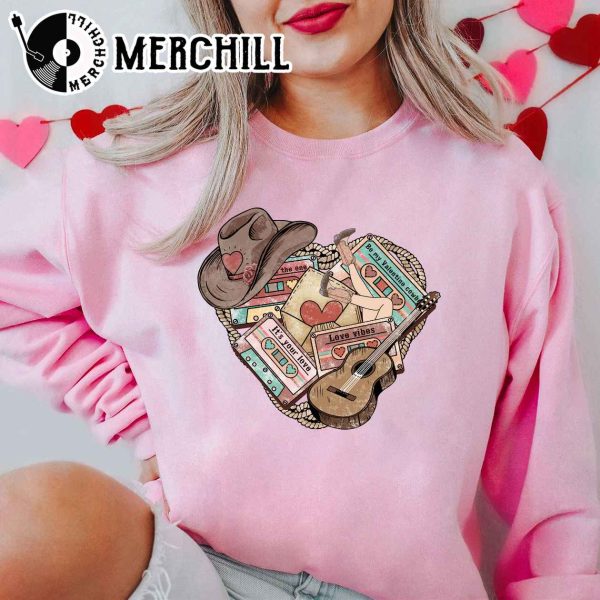 Western Valentines Sweatshirt Valentines Day Gift For Women