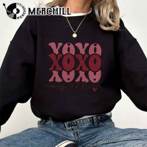 XOXO Yall Retro Valentines Shirt Cute Valentines Day Crewneck 2