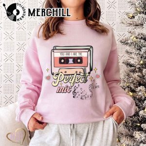 You And I Are The Perfect Mix Sweatshirt Radio Cassette Valentine Shirt 3