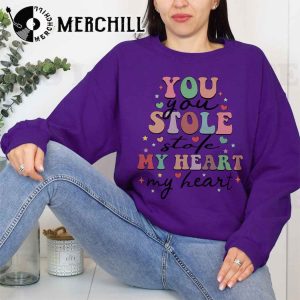 You Stole My Heart Shirt Retro Funny Valentines Day Gift