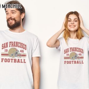 Distressed San Francisco Football Shirt Gift for 49ers Football Fan San Fran 49 Gift Game Day 4