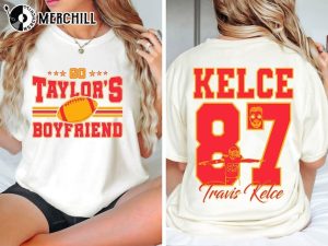 Go Taylors Boyfriend Shirt Travis and Taylor Kelce Era