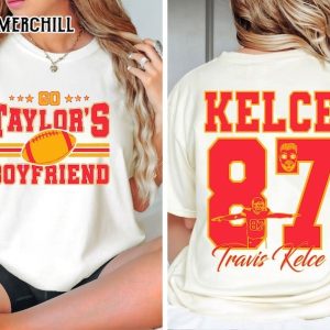 Go Taylors Boyfriend Shirt Travis and Taylor Kelce Era