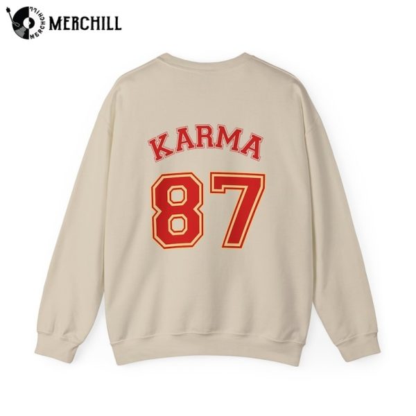 Karma is my Boyfriend Crewneck Sweatshirt Super Bowl Kelce Taylor Swiftie Chiefs Eras Tour