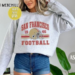 San Francisco Football Vintage Style Sweatshirt San Francisco Football Crewneck