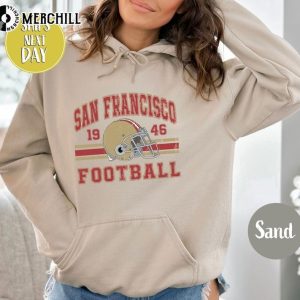 San Francisco Football Vintage Style Sweatshirt San Francisco Football Crewneck 4