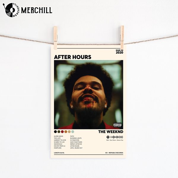 After Hours Poster The Weeknd Album Cover Print