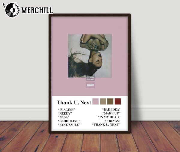 Ariana Grande Thank U Next Album Cover Poster Gift For Music Lovers