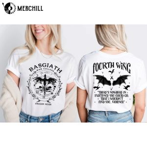 Fourth Wing Double Sided Sweatshirt Basgiath War College Shirt 2