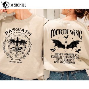 Fourth Wing Double-Sided Sweatshirt Basgiath War College Shirt