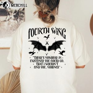 Fourth Wing Double Sided Sweatshirt Basgiath War College Shirt 5